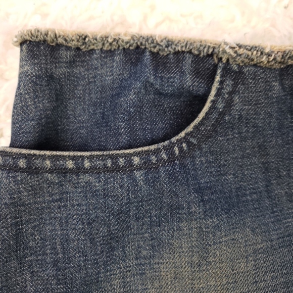 J. Crew Dark Wash Denim Skirt, Sz 8 - Picture 5 of 6